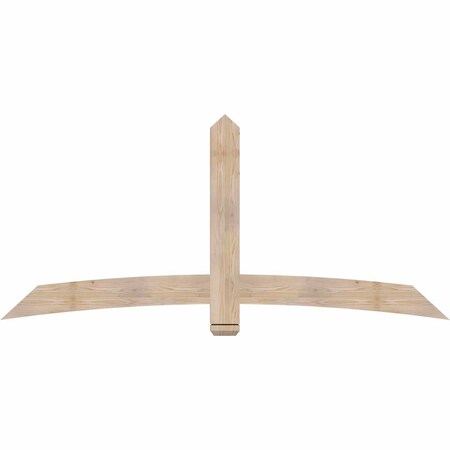 Ekena Millwork Bellingham Smooth Timber Gable Bracket, Douglas Fir, 84"W x 38"H x 1 1/2"D x 5 1/2"F, 11/12 Pitch GBW084X38X0206BEL00SDF